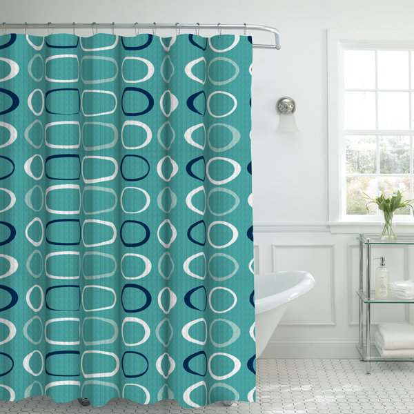 Bath Studio Oxford Fabric Weave Textured Shower Curtain Set & Reviews